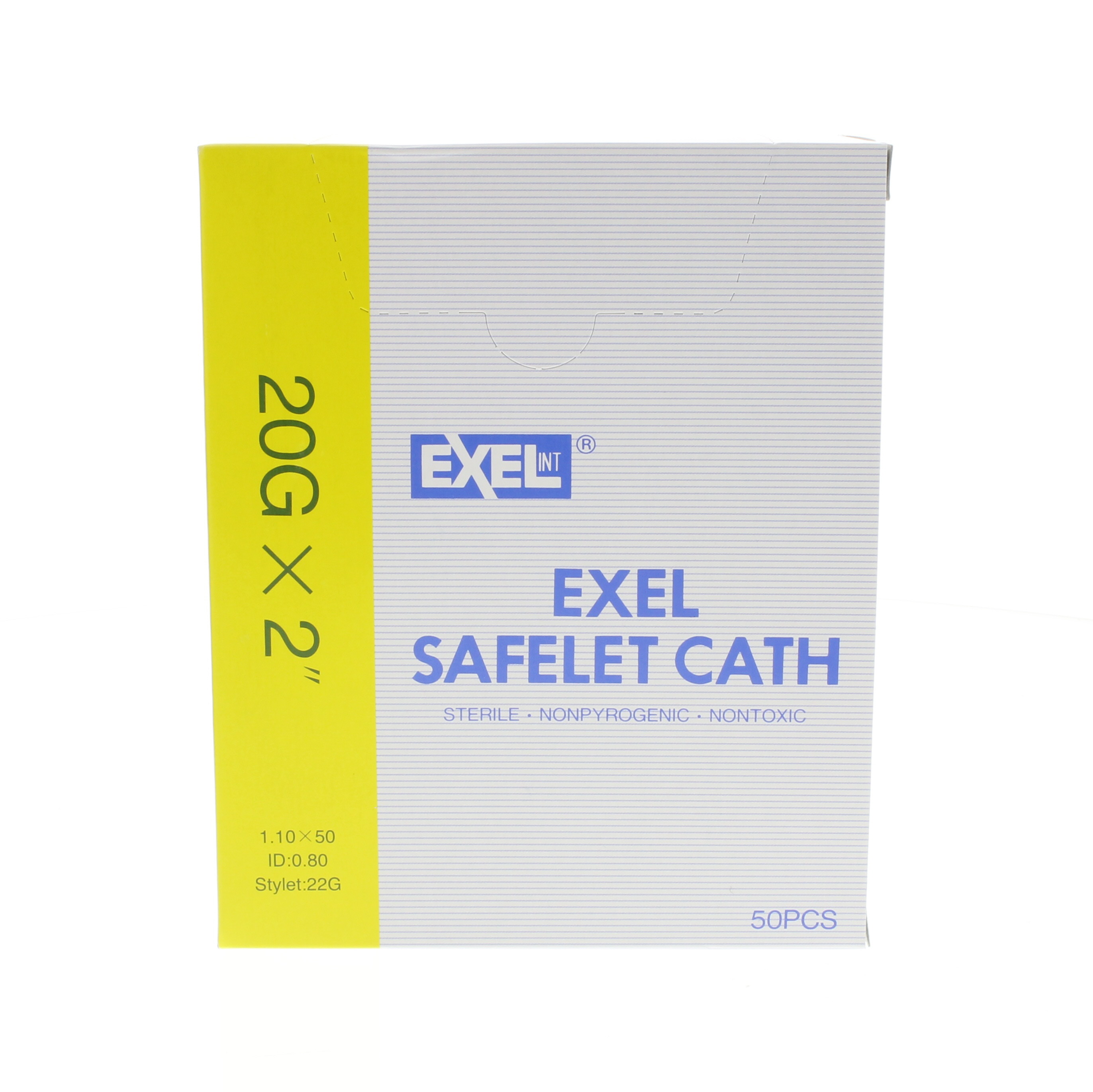 Exel IV Catheter - 20g x 2 Inch - Box/50